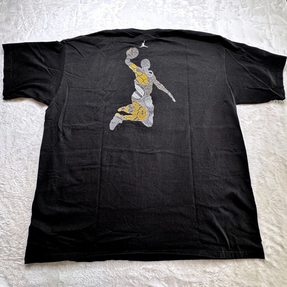 Jordan Mens 3XL 2009 RARE How High Can I Fly Graphic T Shirt Black Jumpman Y2K